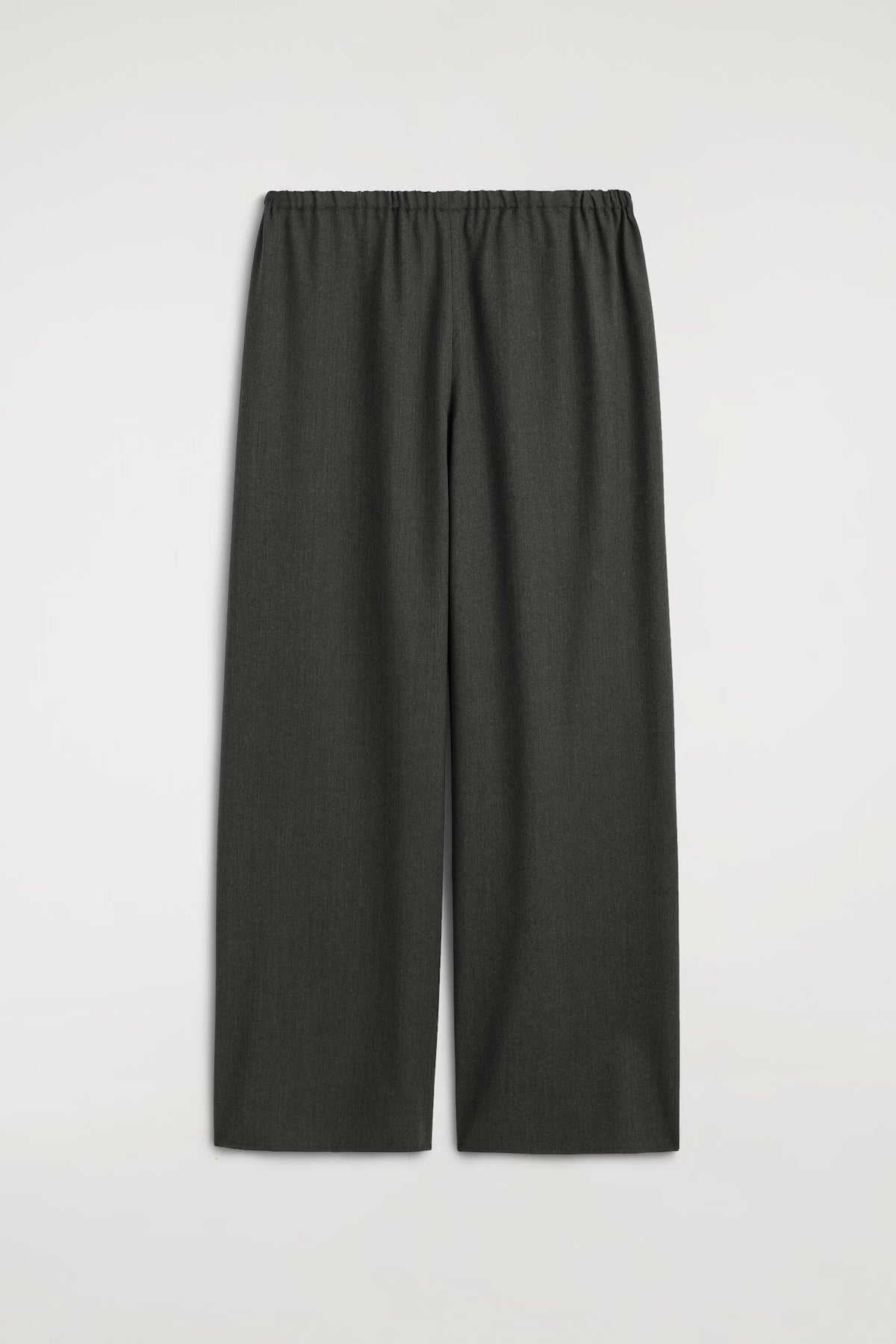 WOOL-BLEND WIDE-LEG PANTS